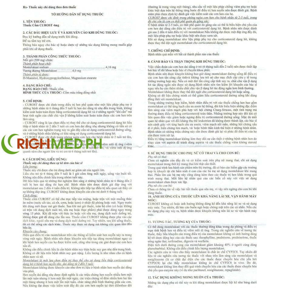 Curost Granules 4mg (5)